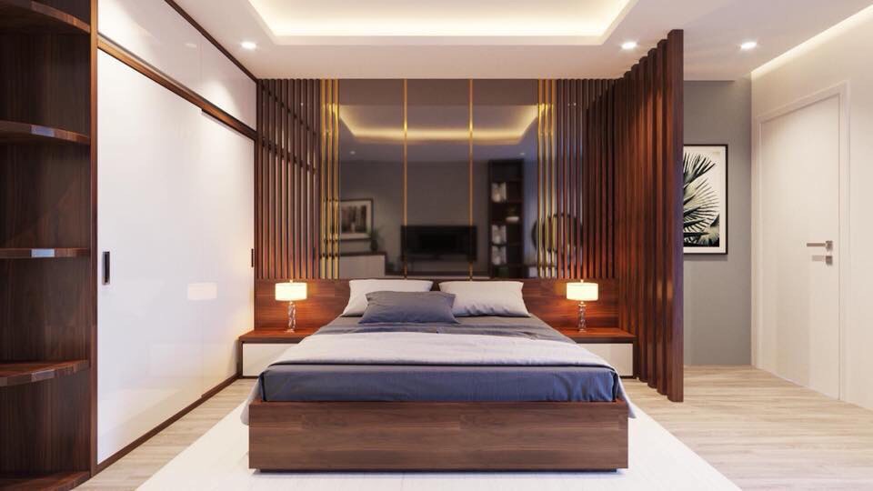 Giường gỗ MDF  -VTG09